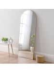 Yearn Delicacy Arched Wood Frame Wall/Leaner Mirror