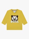 BOSS Baby Logo Bear Long Sleeve T-Shirt, Yellow