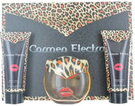 Carmen Electra For Women Set: EDP Spray 3.4oz+ BL 5.0oz+ SG 5.0oz New