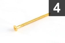 ALLPARTS GS-3312-002 Pack of 4 Gold Soap Bar Pickup Mounting Screws