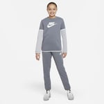 Nike Sportswear Poly Tracksuit Sz M Age 10-12 Yrs Grey White DM8084 084