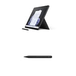 Microsoft Surface Pro 9-13 Inch 2-in-1 Tablet PC - Black - Intel Core i5, 8GB RAM, 256GB SSD - Windows 11 Home - Device only, UK plug, 2022 model + Surface Slim Pen 2 Black