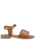 Hush Puppies Annabelle Leather Strap Sandals - Tan, Brown, Size 3, Women