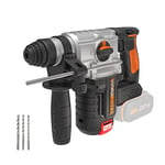 WORX NITRO - Marteau Perforateur sans Fil 20V - Moteur Brushless - 3 Outils en 1 - 2,2 J - Avec Poignée Auxiliaire, Butée de Profondeur, Mandrin SDS - WX380.9 (livré sans batterie ni chargeur)