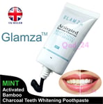 Activated Charcoal Teeth Whitening Toothpaste Natural Black Organic Oral Care UK