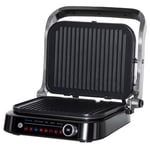 Health Grill & Panini Press 2100W 180 degree Flat Open Drip Tray