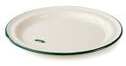 GSI Deluxe Enamelware Plate Cream