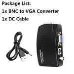 AJOUTER DC CABLE - Caméra de vidéosurveillance BNC S, boîtier adaptateur vidéo VGA vers ordinateur portable, moniteur VGA