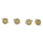 6Pcs Gold Metal Bullet Buttons & Thumbstick Mod Kit For PS4 Controller MPF
