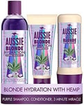 Blonde Hydration Purple Shampoo Hair Conditioner And 3 Minute Miracle Hair Mask
