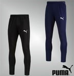 Mens Puma Elasticated Dry Cell Tapered Tracksuit Bottoms Sizes From S To Xxl