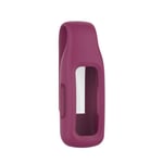 zrshygs Steel Silicone Protective Clip Case Cover Holder for -Fitbit Inspire 2 Accessory