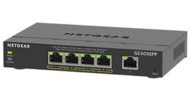 5 Port PoE+ Ethernet Plus Gigabit Managed Switch 120W PoE Budget GS305EPP-100UKS