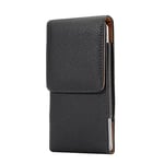 Jlyifan PU Leather Vertical Executive Holster Belt Clip Pouch Case for iPhone 8 Plus/Samsung Galaxy S10 Plus/Note 8 / LG G7 / LG V50 ThinQ/Huawei P30 / OnePlus 7 (Black)