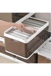 Folding Clothes Organiser Wardrobe Drawer Storage Box with Dividers