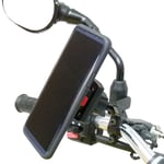 TiGRA MountCase 2 with M8 / M10 Motorcycle Mirror Mount for Samsung Galaxy S8