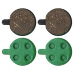 2 Pairs Ceramic Brake Pads Replacement for Xiaomi M365 Pro/Pro 2 Scooter Green
