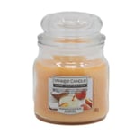 Coconut Peach Yankee Scented Candle Jar Medium 340g Burn Time 60hrs Approx