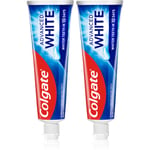 Colgate Advanced White Blegende tandpasta mod pletter på tandemaljen 2x75 ml