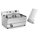Royal Catering Friteuse à beignets - 30 l 9 000 W Zone froide RCBG-30STHB