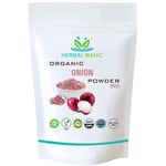 Herbal Magic Red Onion Powder, 100% Natural, No Artificial Colours, Flavours, & Preservatives ( Red Onion Powder - 100g)