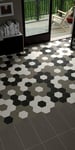 klinker forest twist grey hexagon