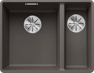 Blanco Subline 340/160-F UXI køkkenvask, 55,2x42,7 cm, grå