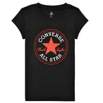 CONVERSE Baby Timeless Chuck Patch G Kids Short Sleeve T-Shirt 100% Cotton, Black/White, 10 Years