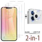 3-in-1 iPhone 13 Pro Fram- & Baksida + Kameralinsskydd Transparent