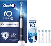 Oral-B Io3 Electric Toothbrushes Adults, Mothers Day Gifts for Her / Him, 4 Toot