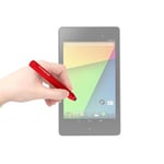 DURAGADGET Stylet léger forme crayon rouge pour tablette Google Nexus 7 2 / II d'Asus