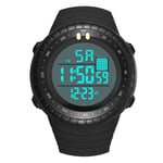 Digitalt armbåndsur med sort/grå urskive