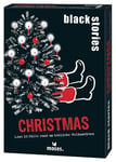 moses Black Stories Christmas – 50 Casse-tête Noir Corbeau Autour de Noël Mortel Cartes au Nouveau Design avec Deux Variantes Jeu de Puzzle pour Adolescents et Adultes, 90059, Blanc, Medium