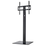 Hama 118096 Height Adjustable Television Floor Stand (for TV size 32 - 65 Inch, up to 35 kg), Full Motion TV Bracket, VESA up to 400 x 400, Black