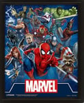 PCmerch Marvel - Cinematic Icons 3D poster med ram