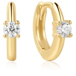 Ania Haie SOLITAIRE CUBIC ZIRCONIA MINI HOOP Örhängen E061-03G