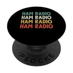 Vintage Ham Radio Operator Dad Grandpa PopSockets Swappable PopGrip