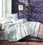 Questo Casa Parure de lit Double 100% Coton renforcé - Housse de Couette : 200 x 220 cm - Feuille Plate : 240 x 260 cm - Taie d'oreiller : 50 x 70 cm