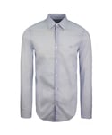 Lacoste Slim Fit Mens Light Blue Shirt Cotton - Size Large