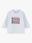 BOSS Baby Logo Long Sleeve T-Shirt, Light Blue