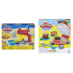 Play-Doh Kitchen Creations Noodle Party Playset for Children Aged 3 and Up with 5 Non-Toxic Colours & Burger Barbecue Set
