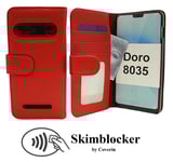 Skimblocker Plånboksfodral Doro 8035 (Röd)