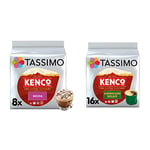 Tassimo Kenco Mocha Coffee Pods x8 (Pack of 5, Total 40 Drinks) & Tassimo Kenco Americano Decaf Coffee Pods (Pack of 5, Total 80 Coffee Capsules)
