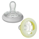Tommee Tippee 2 Sucettes Closer to Nature forme naturelle MULTICOLORE