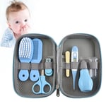 Baby Grooming Kit Newborn 8 In 1 Baby Essentials for Newborn Baby Nail Clipper Baby Care Kit Set Newborn Grooming Set Essential Healthcare Accessories Baby Manicure Set for Nursery Newborn Infant