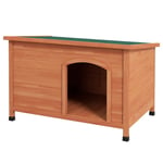 Rootz Dog Houses - Hundkennel i trä - Funktionellt hundhus - Delat i 3 delar - Gran Wood Ram - Orange - 100L x 65,5W x 68H cm