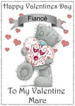 Personalised Valentines Day Card Tatty Teddy Any Name/relation