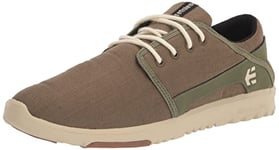 Etnies Men's Scout Sneaker, Olive/TAN/Gum, 4.5 UK