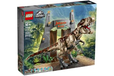 LEGO Jurassic Park T-Rex Rampage Dinosaur Set 75936 New Sealed Light Box Damage