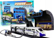 Leantoys Batteritåg 244 Cm + Stationsvagn Lean Toys